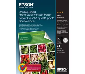 Papier fotograficzny dwustronny Epson Photo Quality / Papier fotograficzny / A4 / matowy / 140 g/m2 / 50 arkuszy