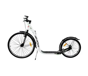 Hulajnoga RULYT HM-ACTIVE biała / koła pompowane 26"/20" / ładowność 120 kg / aluminiowe hamulce V-brake