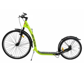 Hulajnoga RULYT HM-ACTIVE zielona / koła pompowane 26"/20" / ładowność 120 kg / aluminiowe hamulce V-brake