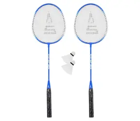 Zestaw do badmintona SULOV granatowy / 2 rakiety 24 cm / 2 piłki / Torba podróżna