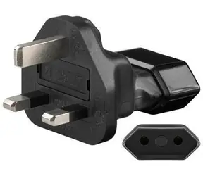 Goobay Adapter podróżny do gniazdka brytyjskiego bez bolca uziemiającego / Adapter podróżny / Wtyczka Czechy / bez uziemienia