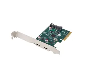 Karta Lanberg PCI Express x1 / PCI Express / 2x USB-C / USB 3.2 Gen 2x1 / Niski profil