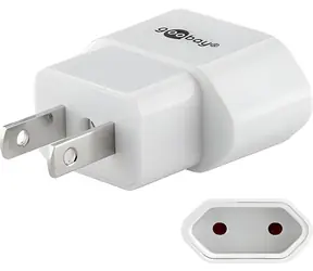 Goobay Adapter podróżny USA/Japonia do ČR bez bolca uziemiającego / Adapter podróżny / Nieuziemiony