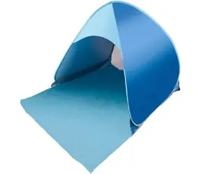 Namiot plażowy samoskładany KIK niebieski / Namiot plażowy / UV 50+ / 140 x 120 cm / poliester
