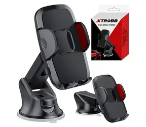 Extralink XTROBB 20384 / Uchwyt samochodowy na telefon / Przyssawka żelowa / Obrót 360° / 4-7 cali