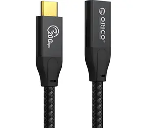 Orico CY32-10-BK-BP czarny / kabel USB / USB-C (M) - USB-C (M) / 1 m