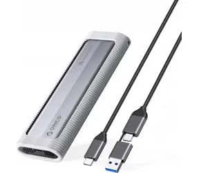 Obudowa zewnętrzna Orico do dysku SSD M.2 NVMe szara / kabel 10 Gb/s / USB-C / USB-C-USB-A