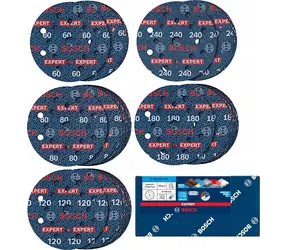 BOSCH Expert O780 / Papier ścierny / 150 mm / Zestaw 55 szt.