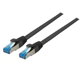 EFB Cat6a S/FTP superflex czarny / Kabel krosowy / RJ45-RJ45 / 10 m / 10 Gbit/s