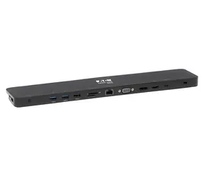 EATON Tripp Lite U442-DOCK4-INT szary / Stacja dokująca / 4K HDMI / DisplayPort / VGA / PD 100W / LAN