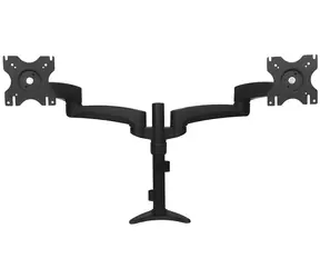 Ramię biurkowe StarTech na 2 monitory czarne / Ramię na 2 monitory / nośność 13,6 kg / do 24" / obrót 360°