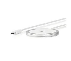 Magnetyczna ładowarka bezprzewodowa Nedis ze stojakiem / Ładowarka bezprzewodowa / 15 W / Qi / USB-C / Kabel 1 m