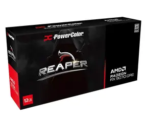 PowerColor Reaper Radeon RX 9070 GRE 12 GB / Karta graficzna / 2220 MHz / 12 GB GDDR6 / 192-bit / 1x HDMI + 3x DP