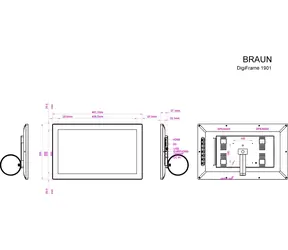 Braun DigiFrame 1901 47 cm (18,5") / Ramka na zdjęcia / 18,5"