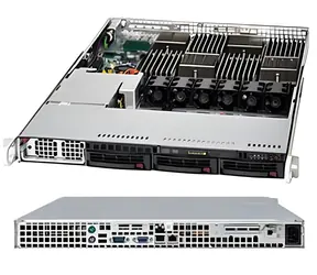 SuperMicro AS-1042G-TF czarny / serwer 1U / 4X CPU AMD Opteron G34 / 2x Gigabit LAN / Matrox G200 / SATA RAID