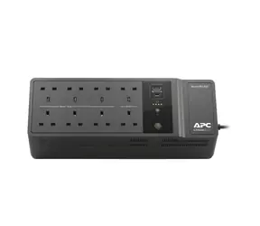 APC Back-UPS 850VA (520W) czarny / Zasilacz awaryjny / 230 V / Port ładowania USB typu C i A / 1x RJ-45