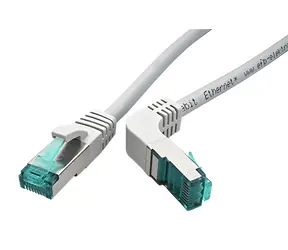 EFB Cat6a S/FTP 3M szary / kabel krosowy / złącze zagięte / RJ-45 / LSOH