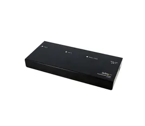 Rozdzielacz StarTech DVI 2-portowy czarny / Rozdzielacz / Aluminiowy / 1920 x 1200 px / 60 Hz