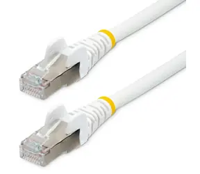 StarTech CAT6a LSZH biały / Kabel sieciowy / 0,5 m / RJ-45 / 10GbE / PoE