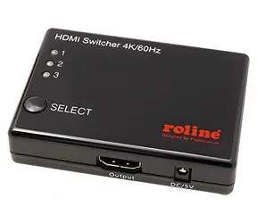 Przełącznik Roline HDMI 3:1 / Przełącznik / 4K / HDMI