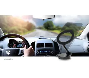 Uchwyt samochodowy Nedis Magnetyczny na telefon / Uchwyt samochodowy / Obrotowy 360° / Uniwersalny / MagSafe