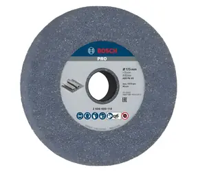 Tarcza szlifierska metalowa BOSCH P60 / Tarcza szlifierska / 175x25x32 mm / ziarnistość 60 / do stali i żeliwa