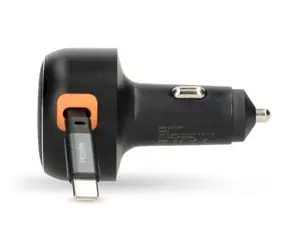 Ładowarka samochodowa USB-C Nedis 30 W / Ładowarka samochodowa / Power Delivery PPS / 2,4-3,0 A / zwijany kabel 0,70 m