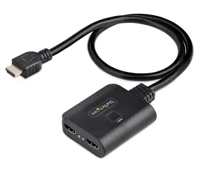 Rozdzielacz HDMI StarTech 1×2 czarny / Rozdzielacz HDMI / 4K 60Hz / HDMI 2.0 / zasilany