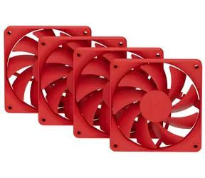 Hyte FA12 4 szt. czerwony / wentylator / 120 mm / 1500 obr./min / 28 dB / 72 CFM / 4-pin PWM