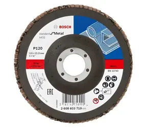 BOSCH 2608603659 X431 / Ściernica listkowa P120 / 125x22,23 mm