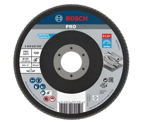 BOSCH X571 / Tarcza listkowa P120 / 125x22,23 mm