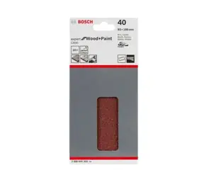 BOSCH C430 Papier ścierny do drewna P40 / 93x186 mm / 10 szt.