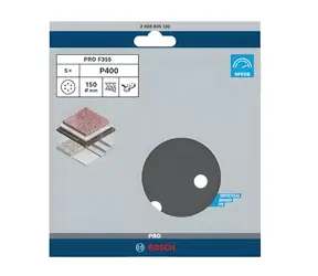 BOSCH PRO F355 / Papier ścierny P400 / średnica 150 mm / 5 szt.