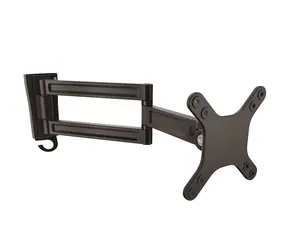 Ramię ścienne StarTech do 2 monitorów czarne / Ramię do 2 monitorów / 13-27" / nośność 15 kg / obrót ±90°