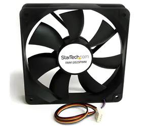 Wentylator StarTech 120x25mm PWM czarny / Wentylator / 120 mm / 4-pin PWM / MTBF 40000 h