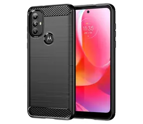 Etui Hurtel Carbon do Motorola Moto G Power 2022 czarne / Etui ochronne / Elastyczne / Wygląd karbonu