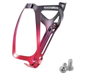 Koszyk na bidon ROCKBROS RKL02 czarno/czerwony / Kolarstwo / Aluminium
