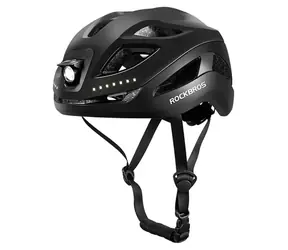Rockbros ZK-077 czarny / Kask rowerowy / zintegrowane oświetlenie / 57-61 cm