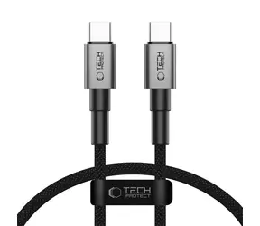 Tech-Protect UltraBoost DNA szary / USB-C - USB-C / PD 60W / kabel 50 cm