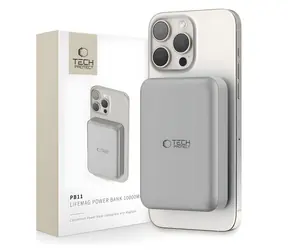 Tech-Protect LifeMag PB11 tytanowy / Power bank / MagSafe / 10000 mAh
