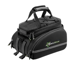 Rockbros A6-03BK czarny / Torba na rower / 35 l / Składane kieszenie boczne