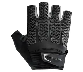 Rękawiczki rowerowe Rockbros S169BGR szare, rozmiar XXL / wkładki żelowe w dłoni