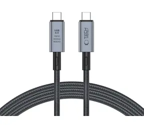 Tech-Protect UltraBoost Max szary / Kabel / USB-C 4.0 - USB-C 4.0 / PD 240 W / 40 Gb/s / 8K / 2 m