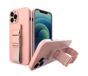 Etui Hurtel Rope Case z paskiem na szyję różowe / Etui / Samsung Galaxy A33 5G / Silikon