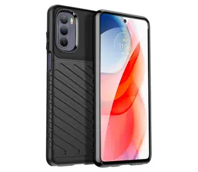 Etui Hurtel Thunder do Motorola Moto G Stylus 2022 czarne / Etui ochronne / Wytrzymałe / Elastyczne TPU