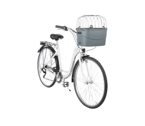 TRIXIE Klatka rowerowa z pokrywą drucianą szara / Klatka rowerowa / Do 5 kg / 42 x 39 x 30 cm