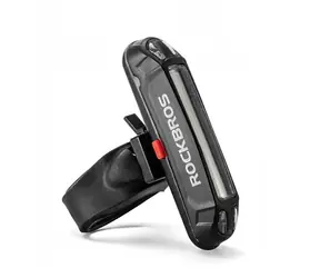 Rockbros A54BK czarny / Tylna lampa rowerowa / Ładowanie micro USB / Kabel USB-A