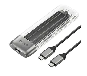 Obudowa zewnętrzna Orico TXM2-C3 do dysków SSD M.2 NVMe, szara / USB-C 3.2 / 10 Gb/s