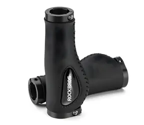 ROCKBROS 40720001001 Uchwyt rowerowy skórzany czarny / kolarstwo