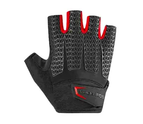 Rockbros S169BR czarno/czerwone / Rękawiczki rowerowe / Wkładki żelowe / Rozmiar M